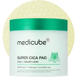 Medicube Super Cica Pad - Cica x Heart Leaf - Vegan Certified - 70 pads/pack