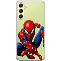 ERT GROUP custodia per cellulare per Samsung A34 5G originale e con licenza ufficiale Marvel, modello Spider Man 040 adattato in modo ottimale alla forma dello smartphone, parzialmente trasparente