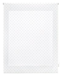 Blindecor Estore de enrolar em tecido, branco com manchas celeste, 140 x 180 cm