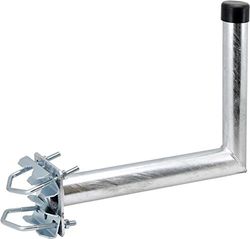 Satix Sat em suporte de tubo de 25 cm para antena parabólica satélite tigela de aço galvanizado