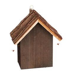 Relaxdays Casetta per Coccinelle, Legno d'Abete, da Appendere e Poggiare, Giardino e Balcone HLP: 23x19x12,5 cm, Marrone