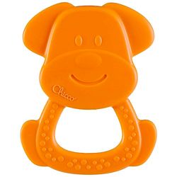 Chicco Chien de Dentition, Jouet de Dentition avec Bulles en Relief, en Bioplastique Souple, Fabriqué en Italie - Jouet de Dentition pour Enfants de 3 à 18 Mois, Coloré