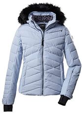 Killtec Women's Giacca/giacca da sci in look piumino con cappuccio staccabile con zip e paraneve KSW 210 WMN SKI QLTD JCKT, black, 40, 38662-000