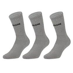 Sixth June CHAUSSETTES LOT DE 3, GRIS- 3 PAREN, 36-38 EU