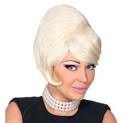 Widmann 04449 50s Beehive Wig, Blond, Standard Size