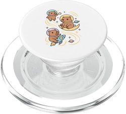 Capybara - Peluche con diseño de animales PopSockets PopGrip para MagSafe