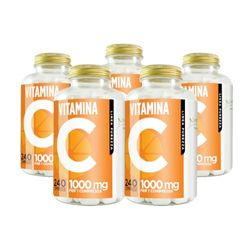 Vitamina C 1000mg ad Alto Dosaggio, 1200 Compresse Vegan per 8 mesi, Vitamina C Pura Compresse, Integratore Difese Immunitarie, Vitamin C Concentrata Acido Ascorbico per il Sistema Immunitario