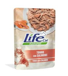 Life Cat Natural Tonno con Salmone, Busta 70g