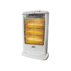 Kwartsverwarming - Economisch, veilig en efficiënt model. Met kantelbeveiliging. Verstelbaar vermogen: 400, 800 of 1200 W om uw kamer snel en effectief te verwarmen.