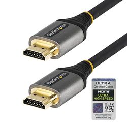 StarTech.com HDMI 2.1-kabel van 3 ft (1 m) 8K - gecertificeerde ultrasnelle HDMI-kabel 48 Gbps - 8K 60 HZ/4K 120 Hz HDR10+ eARC - Ultra HD 8K HDMI-kabel - monitor/tv/scherm - flexibele TPE-jas, zwart