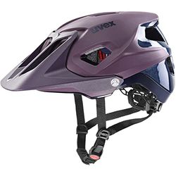 uvex quatro integrale - extreem lichte MTB-helm voor dames en heren - individueel passysteem - verstelbare afscherming - plum navy matt - 56-61 cm