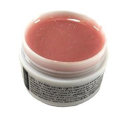 Gel de construction LED/UV Diamond Shimmer avec fines particules de paillettes 5 ml (couverture laiteuse)