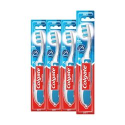 COLGATE Portable Soft Toothbrush 4pack | Travel Toothbrush | Folds into a Compact Size | Perfect for suitcases and Bags | flip Cover Protects bristles