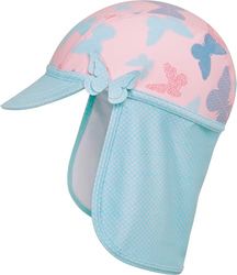 Playshoes Unisex barn UV-skydd mössa badmössa huvudbonad, fjärilar, 49 cm, Fjäril, 49cm