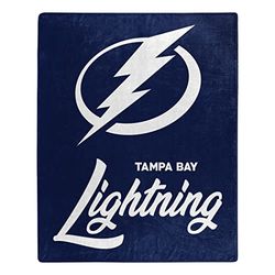 Northwest NHL Tampa Bay Lightning Unisex-vuxen, Raschel-filt, 127 cm x 152 cm, signatur