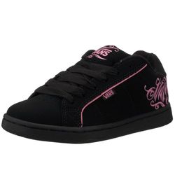 Vans Dames Weston Swirl Script Skateboarding Schoen, Zwart Roze, 36.5 EU