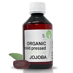 Huile de Jojoba Pure Bio Huile Visage Huile de Massage Huile Demaquillant Visage Huile Cheveux Huile Vergeture Grossesse Huile Corps Huile Barbe - 250 ml