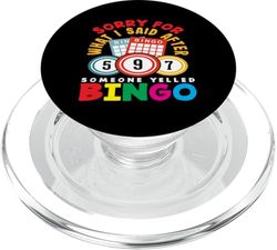 Jugador de bingo Perdón por lo que dije después del bingo PopSockets PopGrip para MagSafe