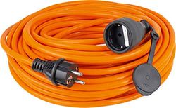 as - Schwabe 59225 Rallonge électrique de chantier 25m H07BQF 3G2,5, Orange, IP44 Chantier (Import Allemagne)