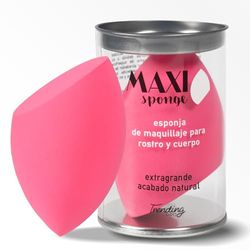 TRENDING PRO. Maxi Make-up Sponge - Professional Makeup Sponge - Natural and Uniform Finish - Wet and Dry Use - Vegan and Latex Free