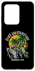 Coque pour Galaxy S20 Ultra Fort Lauderdale Florida Motif lamantin amusant et alligator