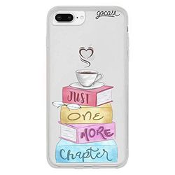 Gocase One More Chapter Hoes | Compatibel met iPhone 8 Plus | Transparant met opdruk | Siliconen doorzichtige TPU beschermhoes krasbestendig telefoonhoes | Nog een hoofdstuk