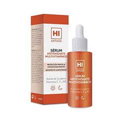 Hi Antiage anti-oxidatie-serum, licht serum met vitamine C, E, B5 en lycopineolie, beschermt tegen fotoveroudering en lichtsterkte, 30 ml