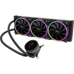 Inter-Tech 360 mm AIO waterkoeling met ARGB verlichting van ventilator en pomp (21,5 mm, desktop)