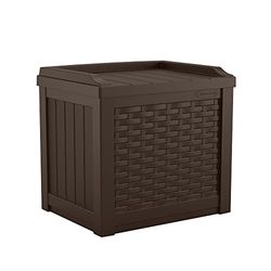 Suncast 22 gallon litet harts förvaringssäte, Java, SSW600J