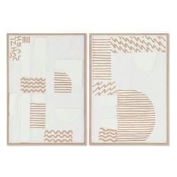 Home ESPRIT Quadro Astratto Urbano 50x3x70 cm (2 Pezzi)