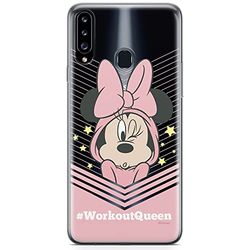 ERT GROUP mobiltelefonfodral för Samsung A20S originalt och officiellt licensierat Disney mönster Minnie 053 optimalt anpassad till formen på mobiltelefonen, gedeeltelijk transparant