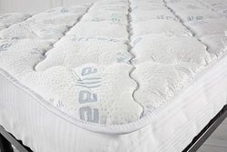 V.I.P. VERY IMPORTANT PILLOW Topper Double Freeze carré et Demi cm 120 x 200 réversible, Blanc
