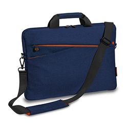 PEDEA laptop bag "Fashion" bag for notebooks with screens up to 15.6 inches (39.6 cm); shoulder bag with shoulder strap incl. notebook lock, blue