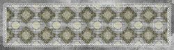 Doge Milano Chemin de cuisine, 100% Made in Italy, Tapis résistant aux taches avec impression numérique, Tapis antidérapant et lavable, Modèle Vintage - Colleen, cm 280x52
