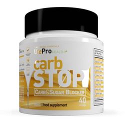 Life Pro Carb Stop bloqueador de carbohidratos y grasas a base de aislado de proteína de arroz y judía blanca – Inhibidor de hidratos de carbono y azúcar para contribuir en la pérdida de peso – 80 gr