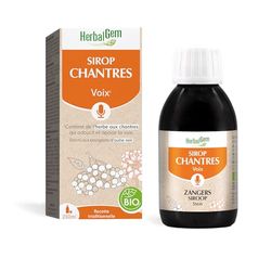 HERBALGEM - Sirop Des Chantres - Éclat Voix - Pour Les Cordes Vocales - Enrichi Aux Bourgeons - Recette Traditionnelle - Certifié Bio - 250 ml