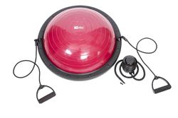 Netsportique- Balance Trainer Ball 58 cm- semiesfera con plataforma y correas laterales, bomba de inflado incluida. Ideal para el entrenamiento del equilibrio y los ejercicios de fitness.