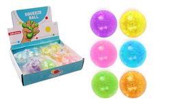 FLYPOP'S - Paquete de 12 Bolas Brillantes Anti-Estrés - Juego de Feria - 031076PA - Multicolor - Plástico - Niño - Adulto - Rehabilitación - Ansiedad - Sugar Ball - 6 cm x 6 cm - A Partir de 3 años