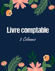 Livre Comptable 3 Colonnes: Registre 3 Colonnes, Grand livre de comptes pour les comptes de revenus et de suivi des comptes de dépenses des ... de vos revenus et de vos dépenses 8.5x11 Po