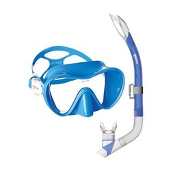 Mares Combo Tropical, Combinaison Masque et Tuba Randonée Palmée, Adulte, Taille Unique, Bleu