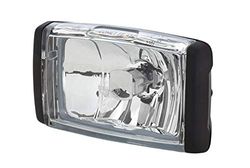 HELLA 1NB 010 951-101 halogénio/FF-farol anti-nevoeiro - Comet FF 450 - 24/12 V - retangular - montagem exterior - tulipa transparente - cor da tulipa: transparente - esquerda/direita
