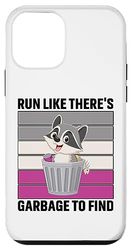 Carcasa para iPhone 12 mini Run Like There's Garbage To Find Raccoon Basura Mapache