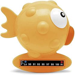 Chicco Thermomètre de Bain Poisson Bande Thermique Orange 0 mois+