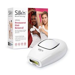 Silk'n Infinity Permanent Hair Removal Device - 400,000 Light Pulses, IPL Technology, for Light to Dark Skin Tones, Pulse & Glide Technique, White - Painless & Effective At-Home Treatment