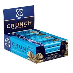 USN Trust Crunch Cookies & Cream Protein Bars: Indulgent and Filling High Protein Snacks - 20g Protein Per Bar (12 x 60g Bars)