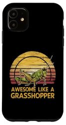 iPhone 11 Awesome Like A Grasshopper Lovers insect Collector Halloween Case