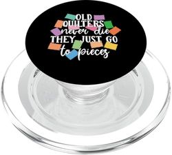 Divertido diseño acolchado para mujeres de jubilación PopSockets PopGrip para MagSafe
