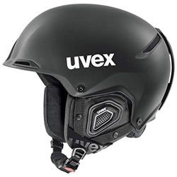 uvex Jakk+ Ias - Casque de Ski pour Hommes et Femmes - Réglage de la Taille Individuel - Ventilation Optimisée - Black Matt - 52-55 cm