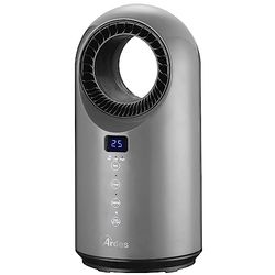 ARDES AR4P04RG CYCLOP GRAY ventilatorkachel, keramiek, bladeless oscilllant, 1500 W, ventilatorkachel zonder programmeerbare timer, 12 uur, stille kachel met led-touch-display