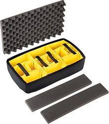 Peli 1535AIRDS Padded Divider Set, Original Air Case Accessory, Compatible Air 1535, Colour: Black/Yellow